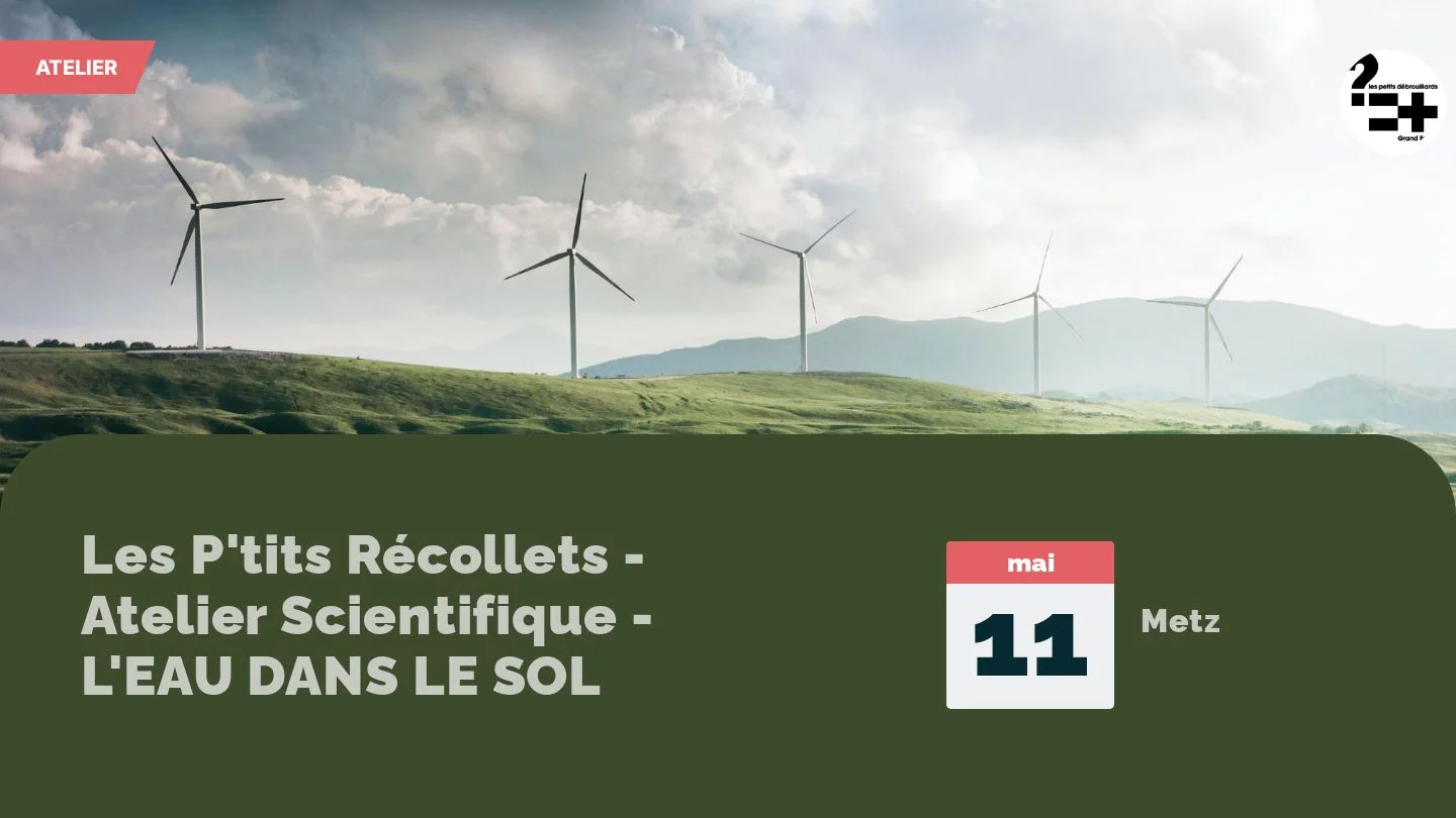 Les P'tits Récollets - Atelier Scientifique - L'EAU DANS LE SOL