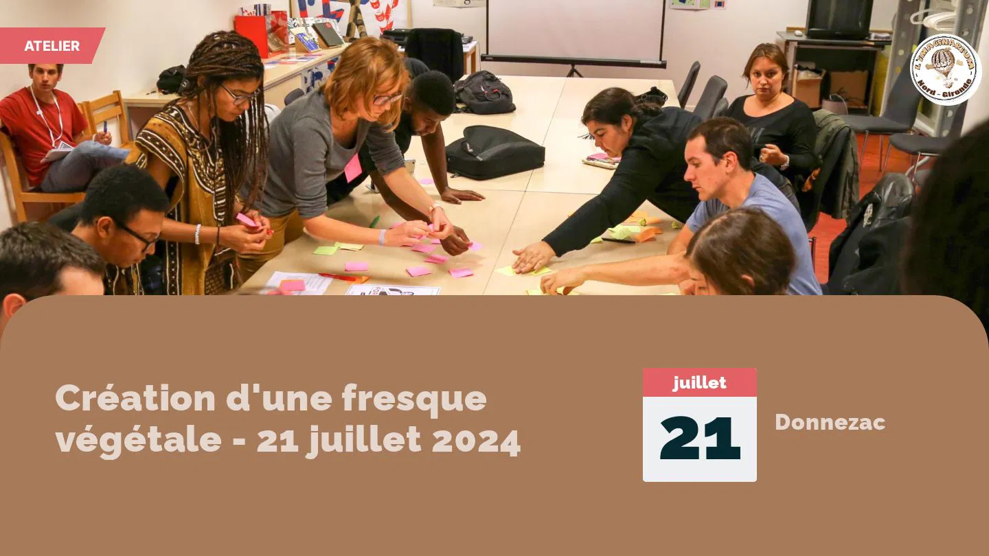Création d'une fresque végétale - 21 juillet 2024