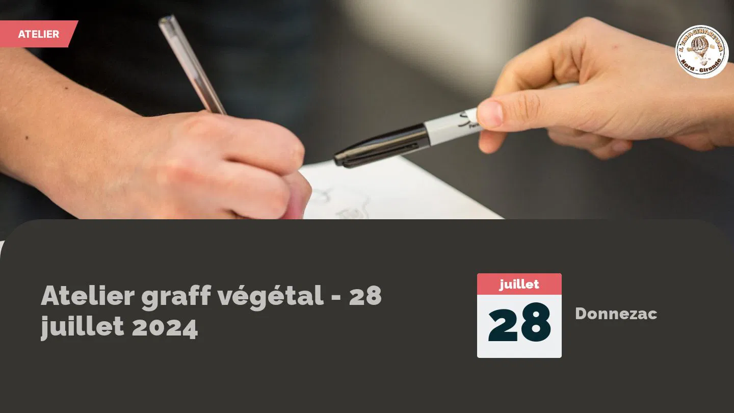 Atelier graff végétal - 28 juillet 2024