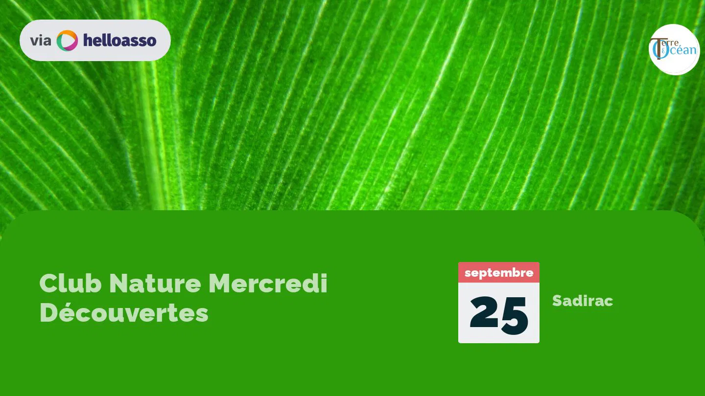Club Nature Mercredi Découvertes