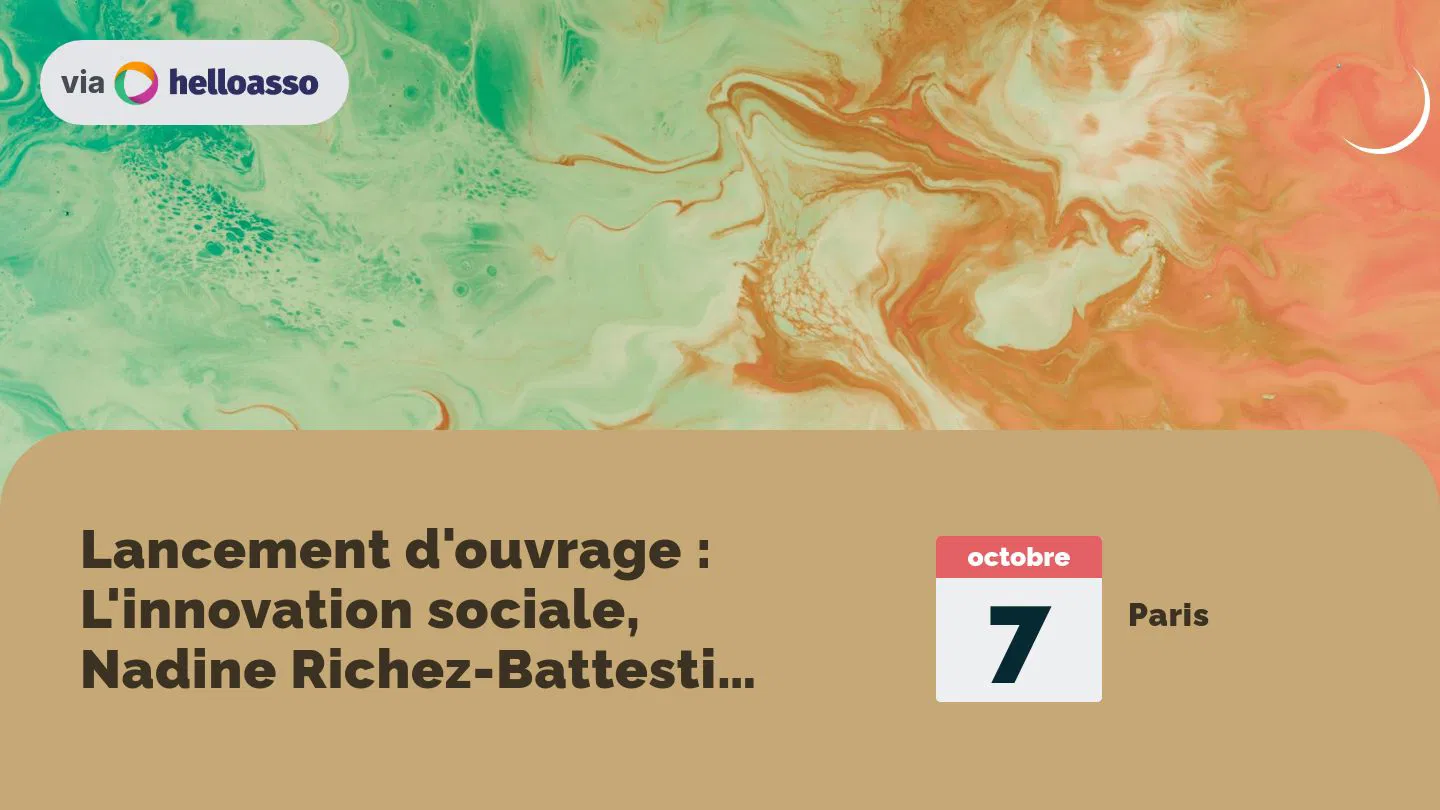 Lancement d'ouvrage : L'innovation sociale, Nadine Richez-Battesti et Eric Bidet