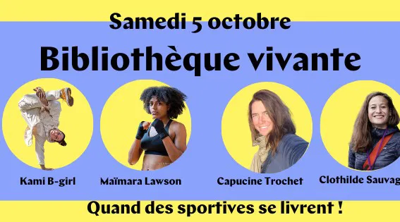 Bibliothèque vivante : quand des sportives se livrent !