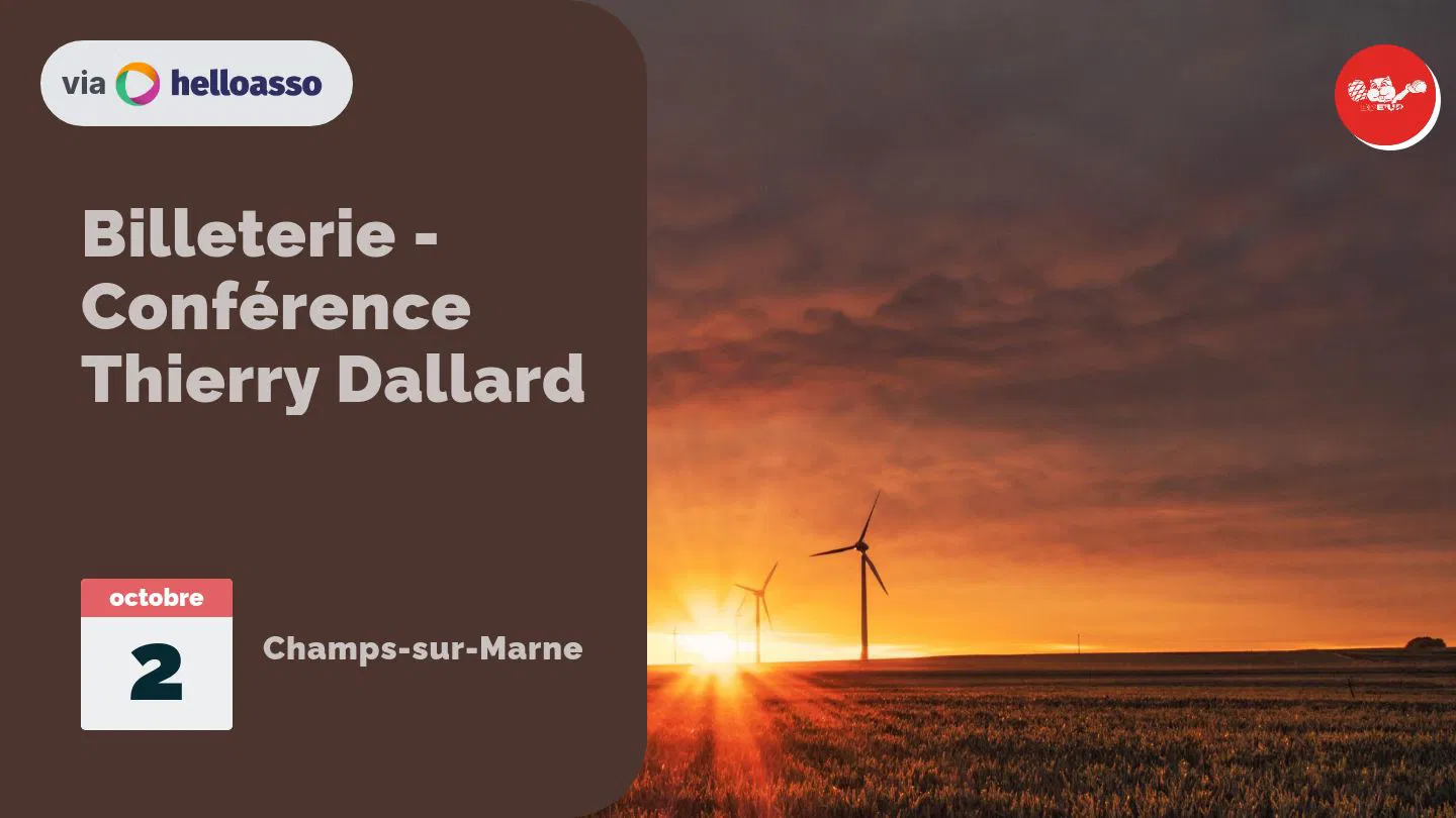 Billeterie - Conférence Thierry Dallard