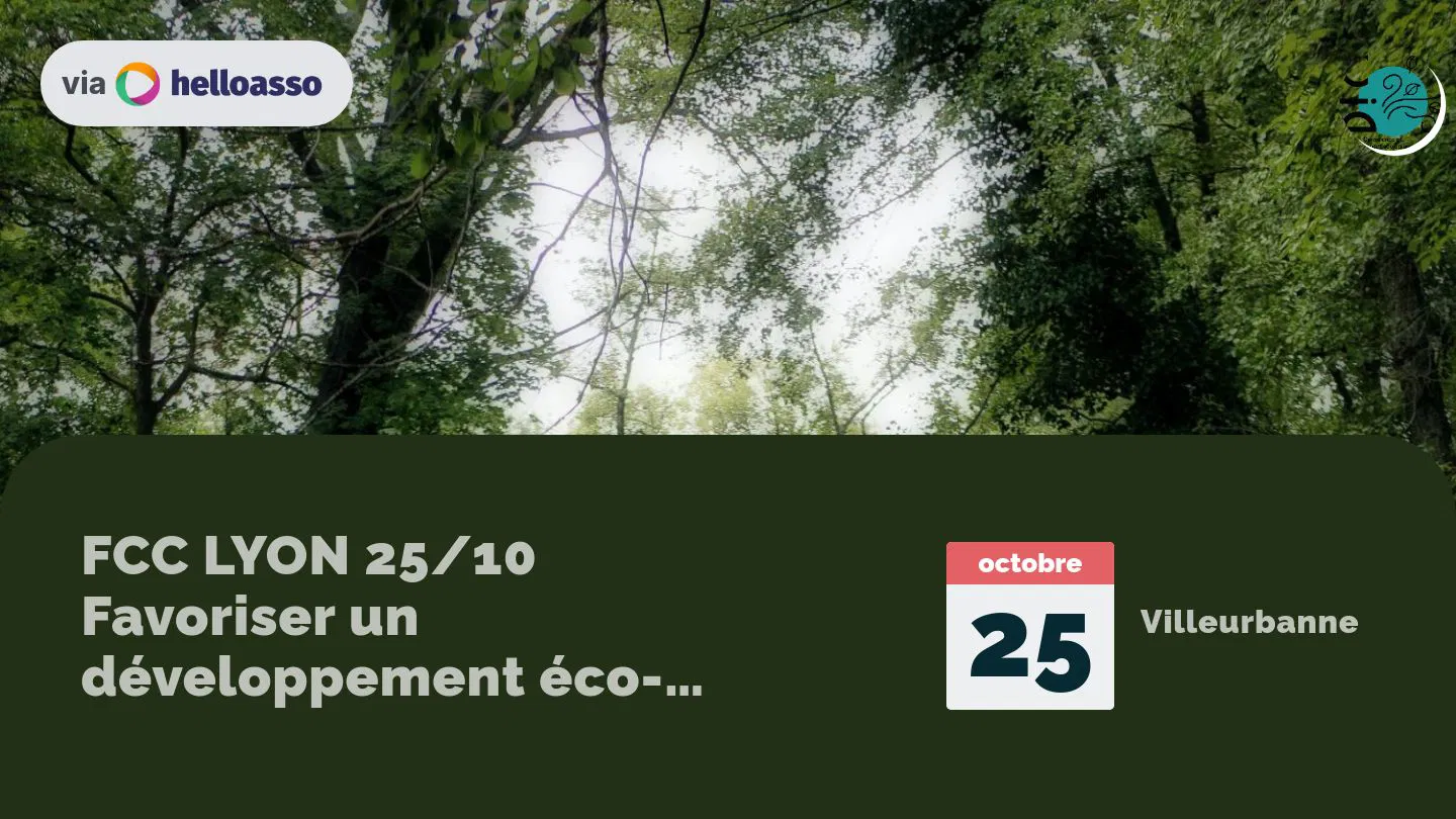 FCC LYON 25/10 Favoriser un développement éco-responsable de l’outil numérique