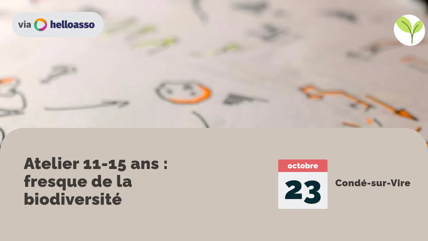 Atelier 11-15 ans : fresque de la biodiversité