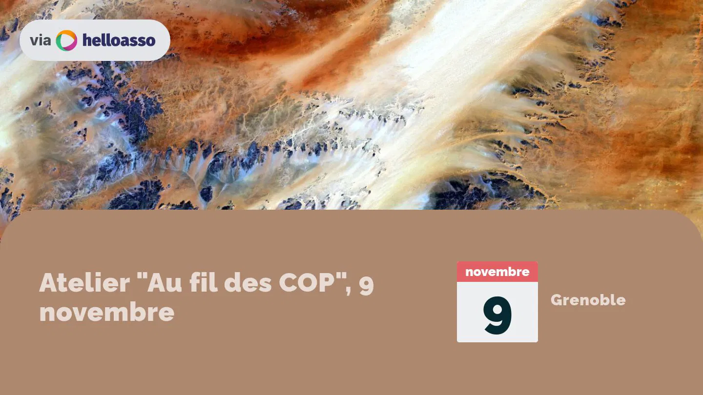 Atelier "Au fil des COP", 9 novembre