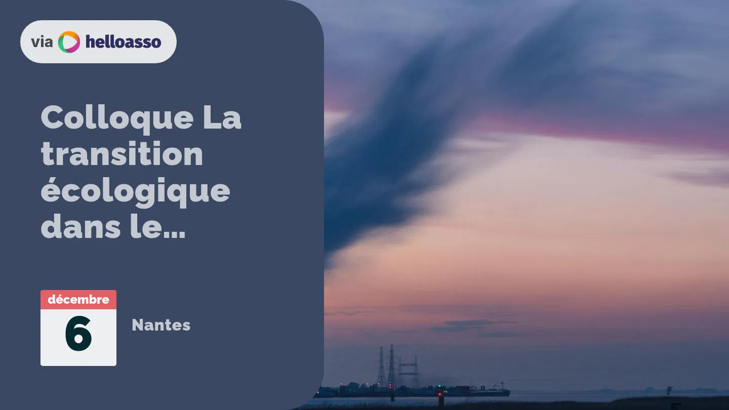 Colloque La transition écologique dans le tourisme