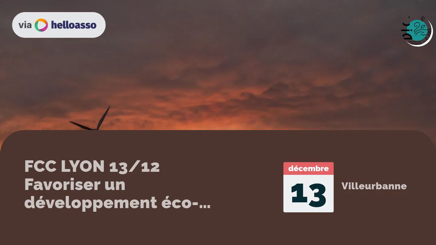 FCC LYON 13/12 Favoriser un développement éco-responsable de l’outil numérique