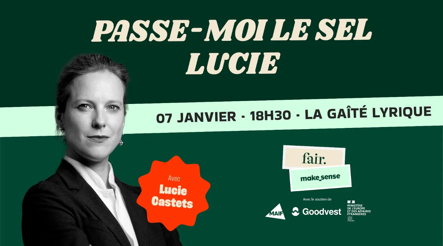 Passe moi le sel Lucie Castets ! Conférence, spectacle, ateliers pour parler finances de manière décomplexée