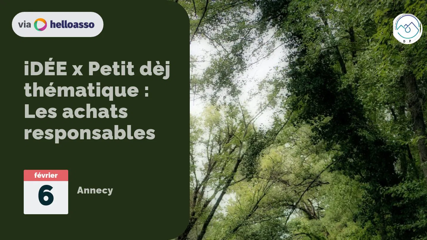 iDÉE x Petit dèj thématique : Les achats responsables
