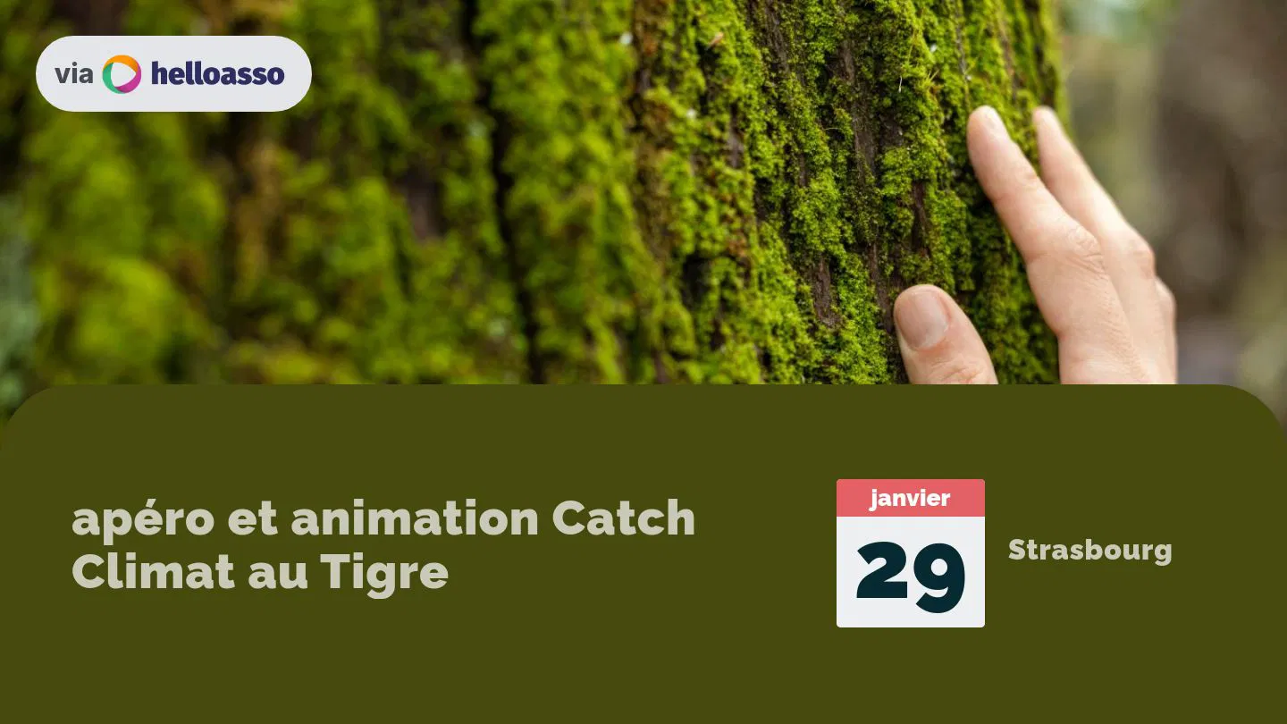 apéro et animation Catch Climat au Tigre