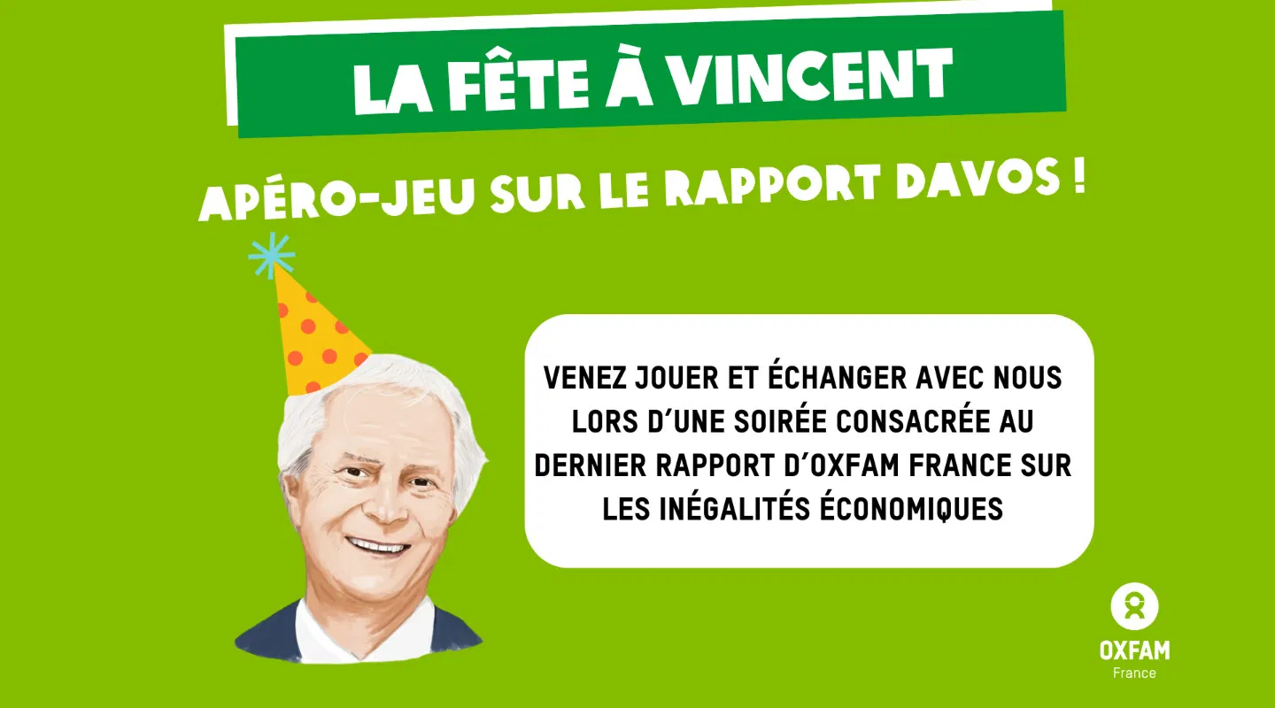 Apéro rencontre autour du nouveau rapport d'Oxfam DAVOS