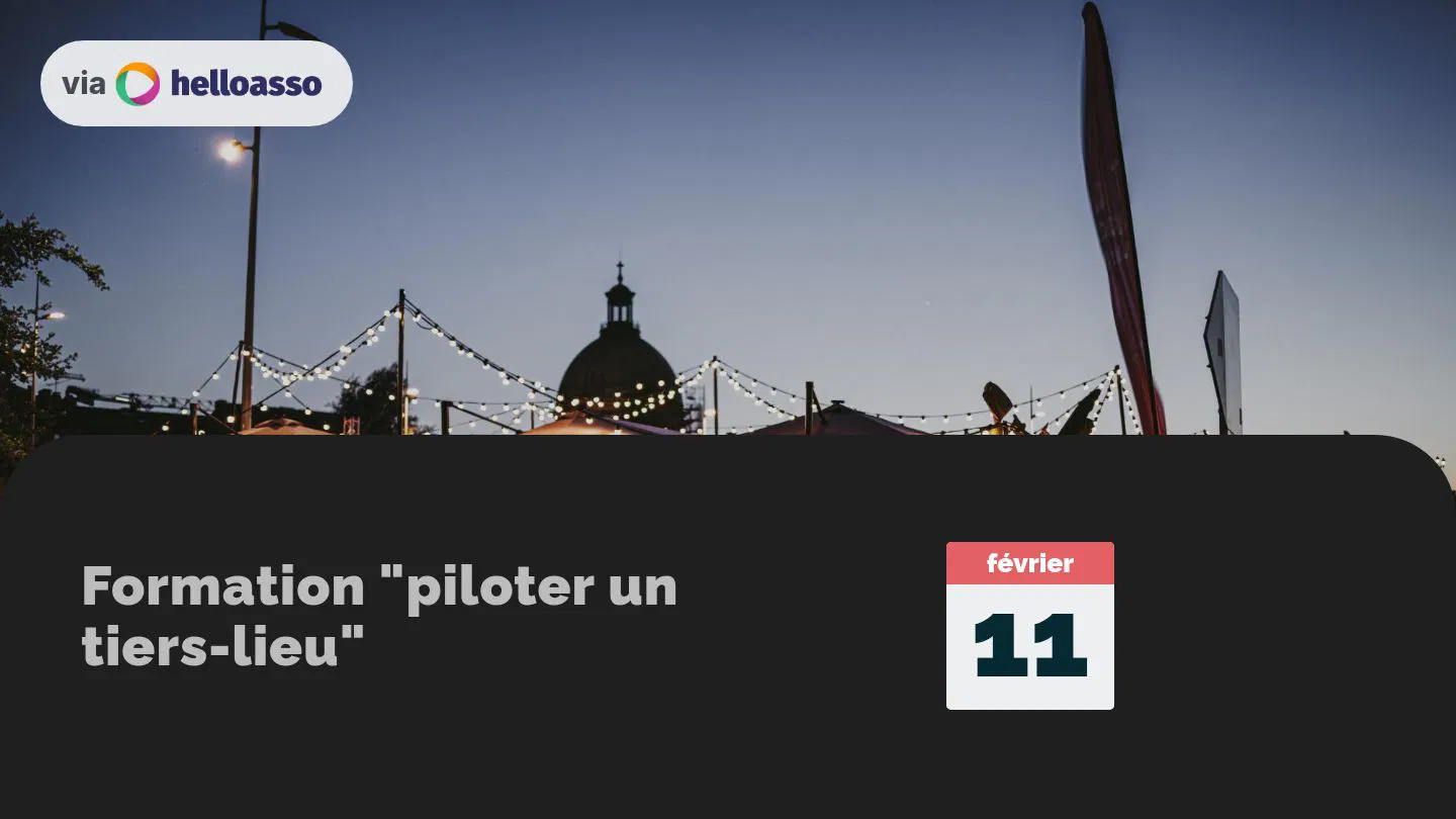 Formation "piloter un tiers-lieu"