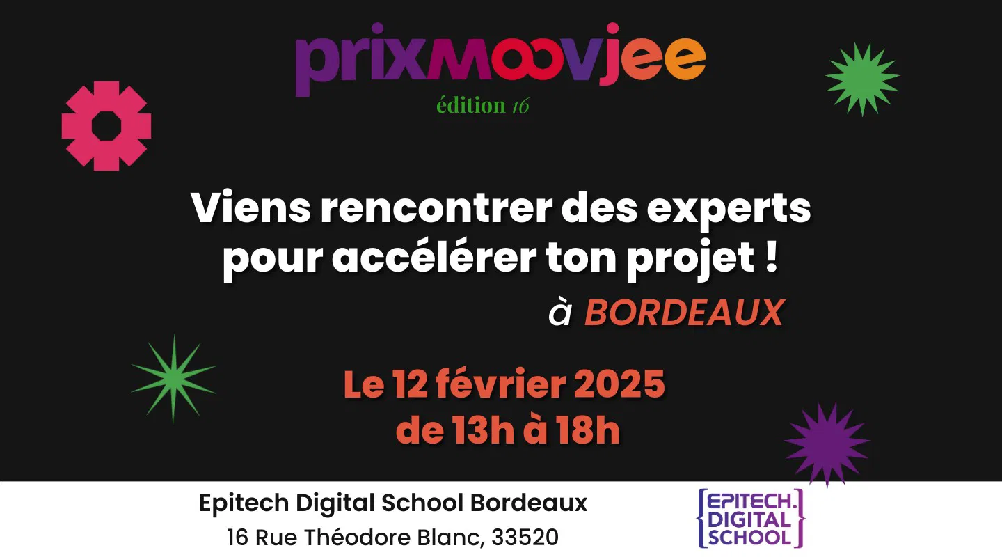 RDV à BORDEAUX pour rencontrer des experts métier et booster ton projet entrepreneurial ! 🚀