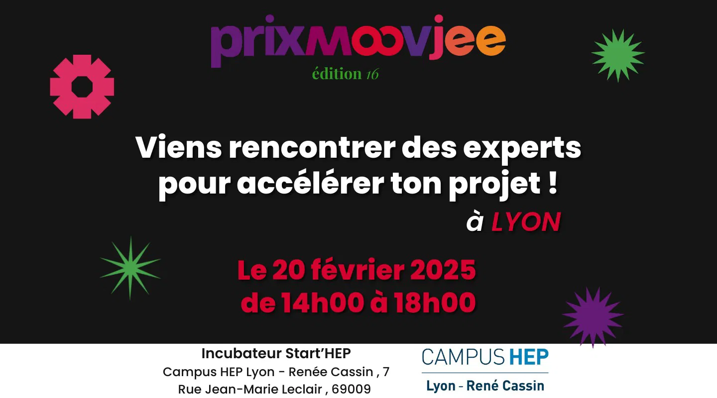 RDV à Lyon pour rencontrer des experts métier et booster ton projet entrepreneurial ! 🚀