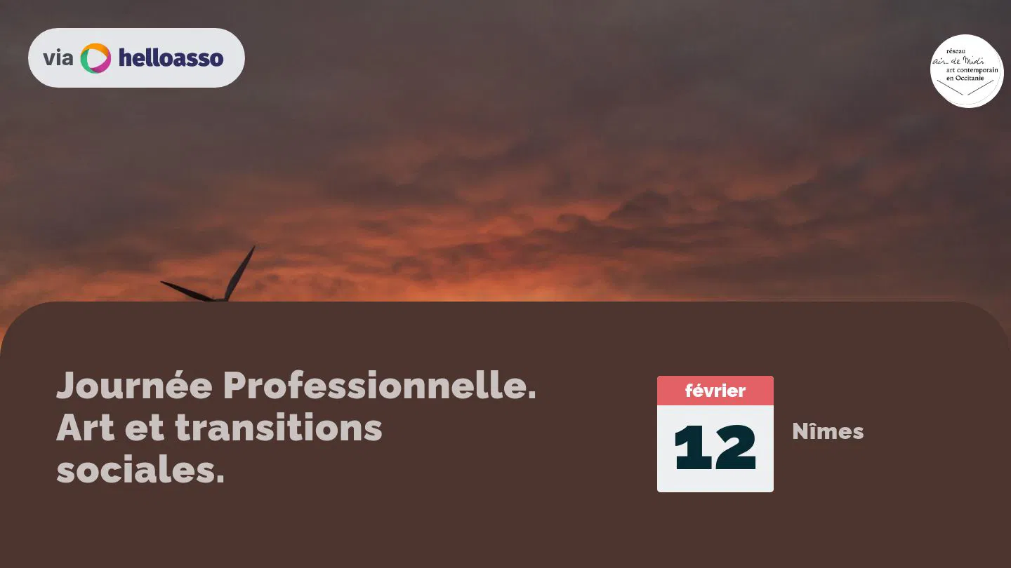 Journée Professionnelle. Art et transitions sociales.