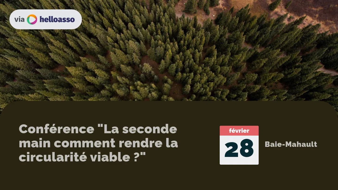 Conférence "La seconde main comment rendre la circularité viable ?"