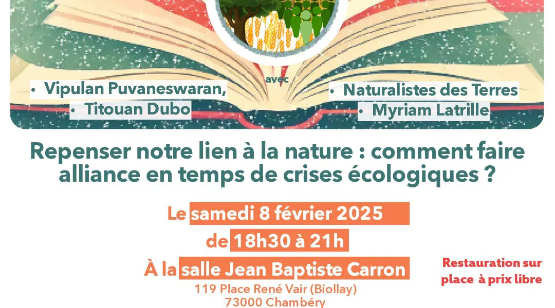 Table ronde - Repenser notre lien à la nature : comment faire alliance en temps de crises écologiques ?