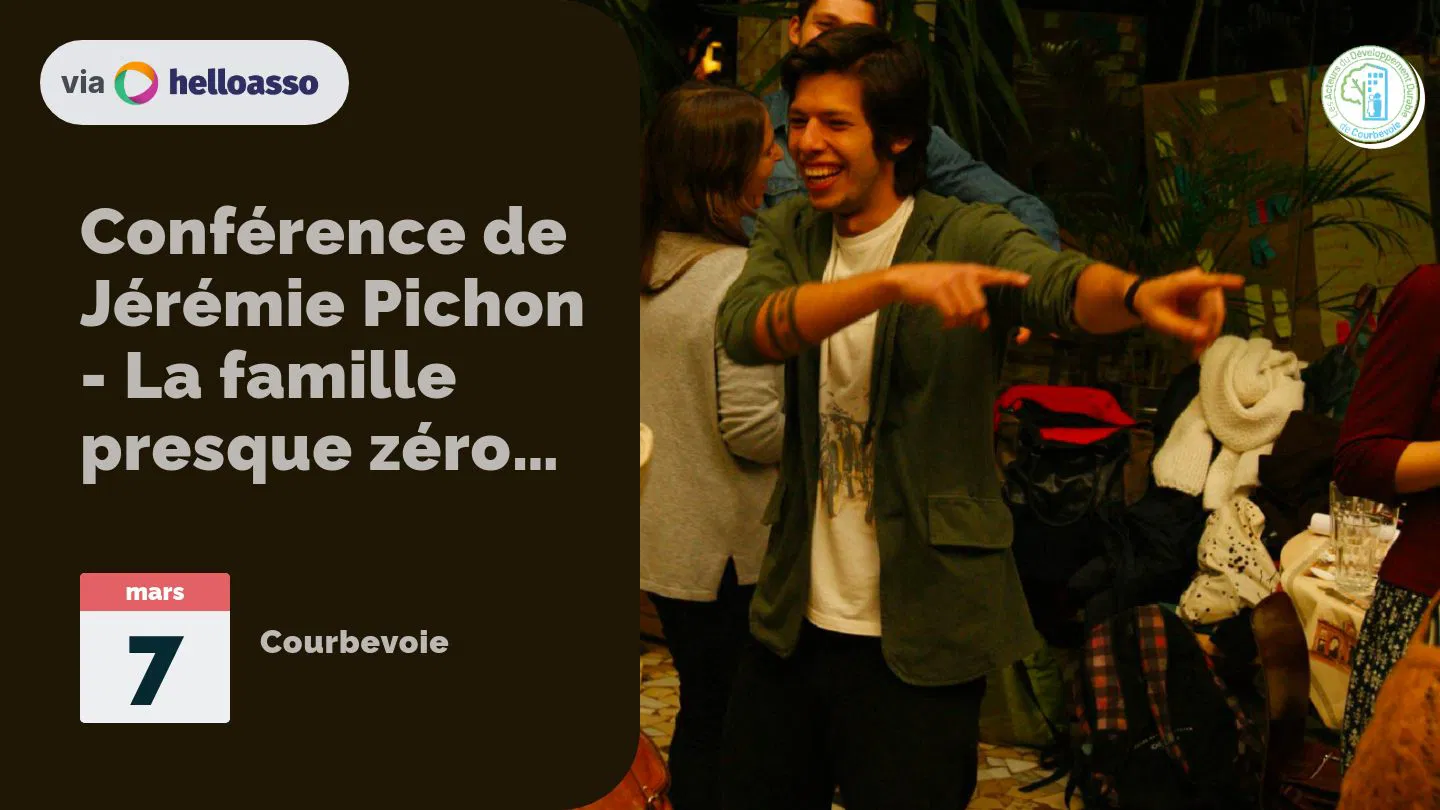 Conférence de Jérémie Pichon - La famille presque zéro déchet à Courbevoie