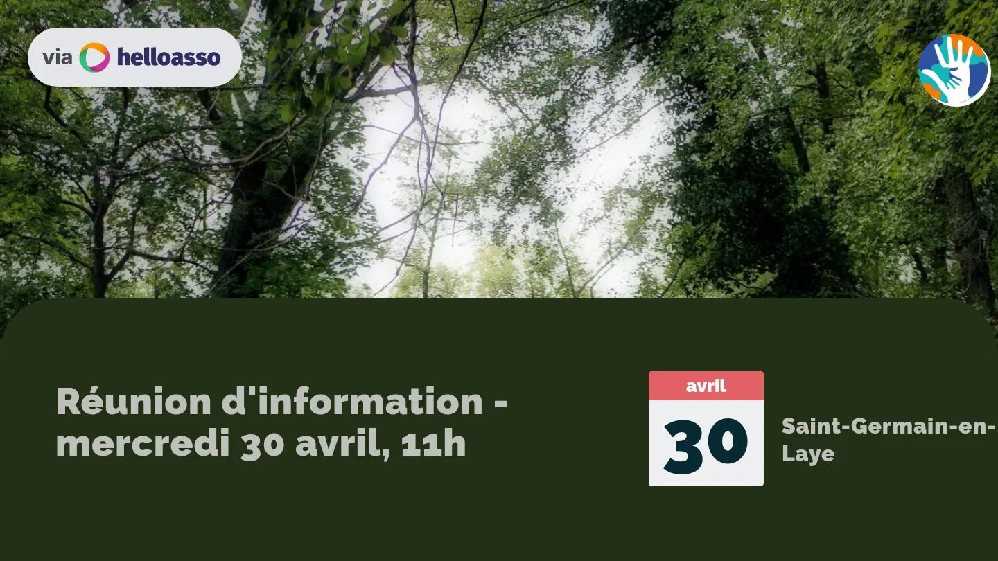 St Germain-Réunion d'information - mercredi 30 avril, 11h