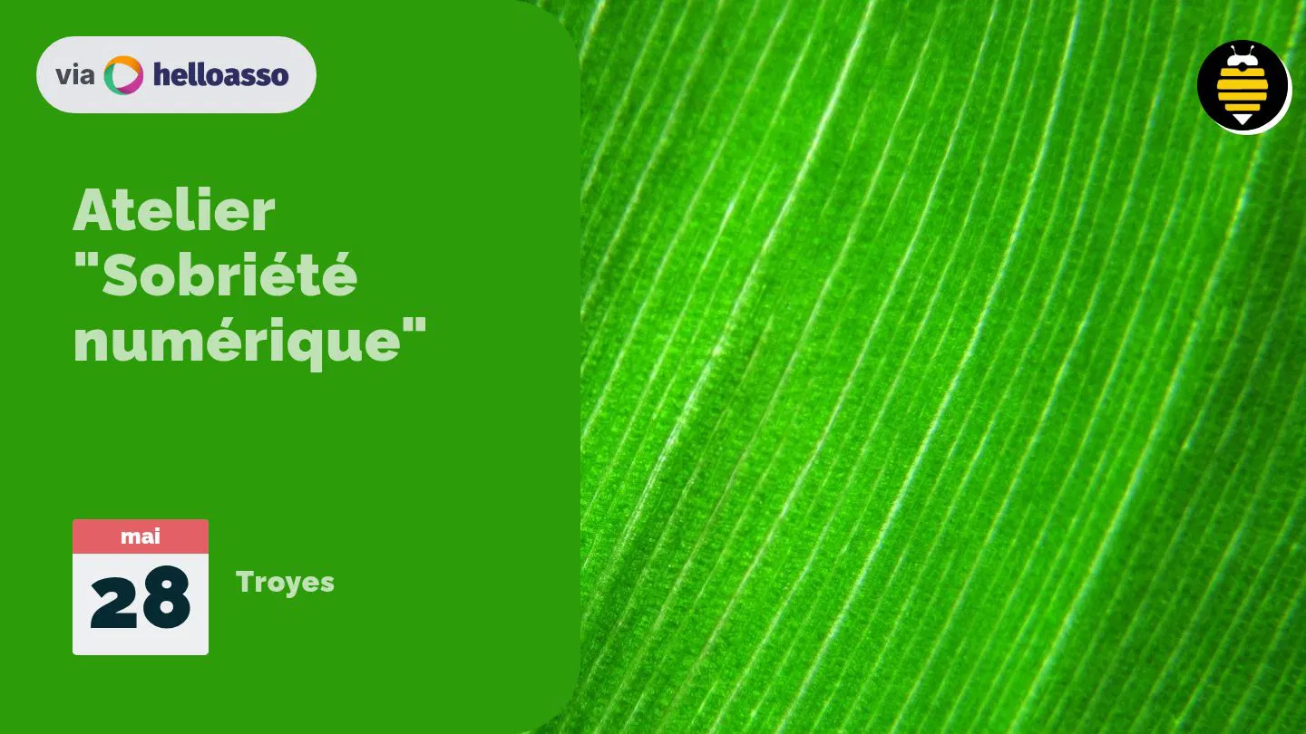 Atelier "Sobriété numérique"