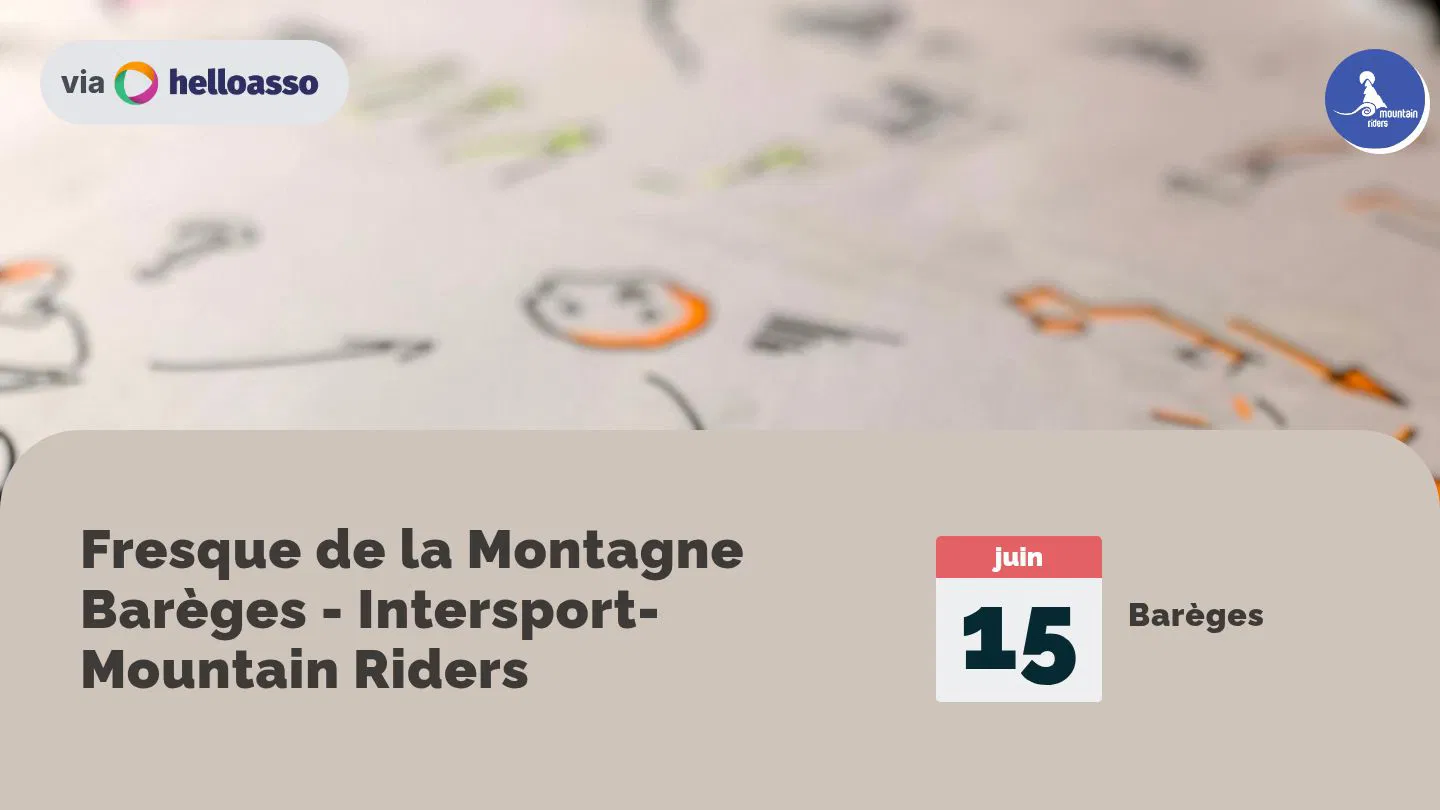 Fresque de la Montagne Barèges - Intersport- Mountain Riders