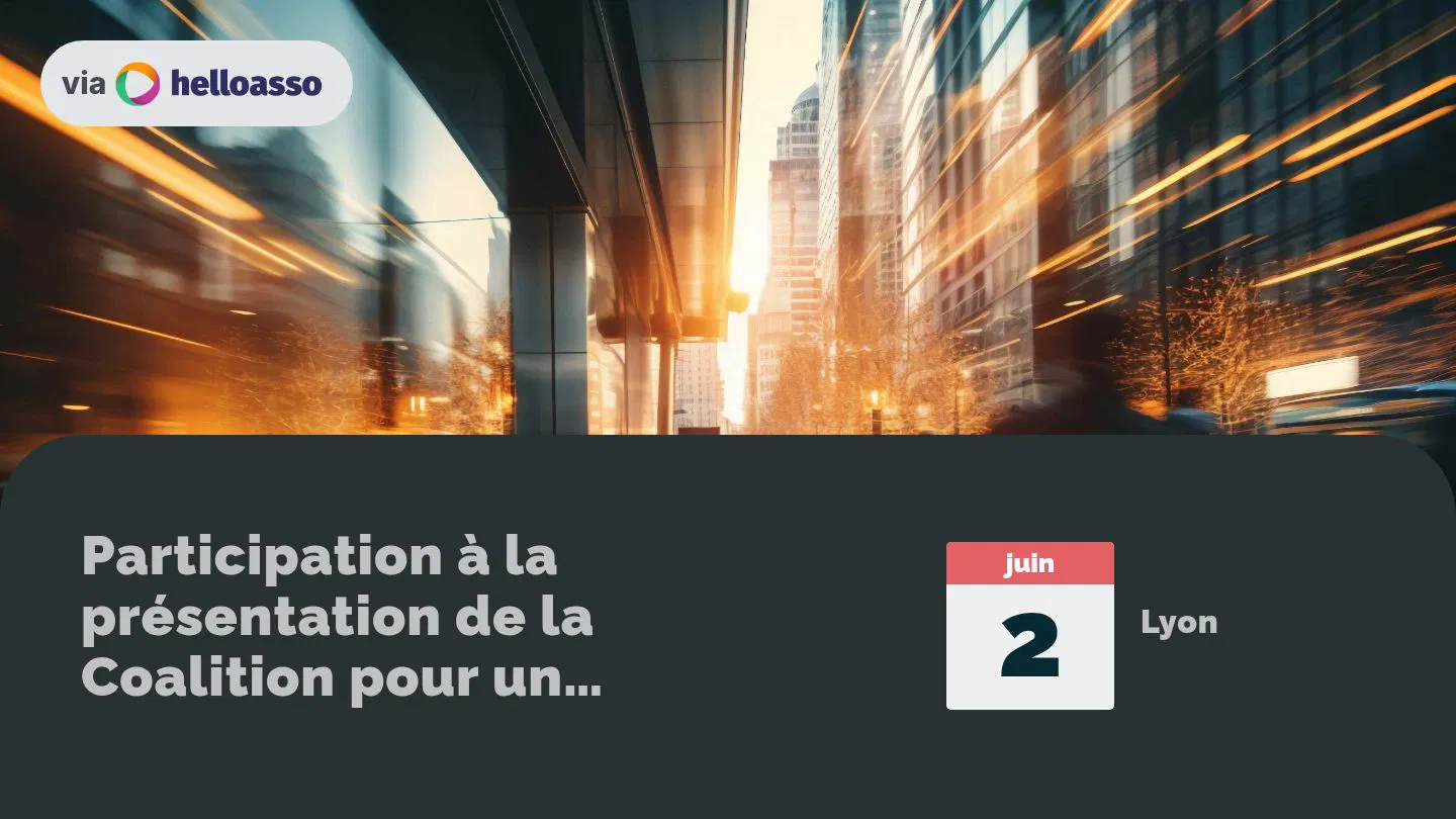 Participation à la présentation de la Coalition pour un renouveau démocratique