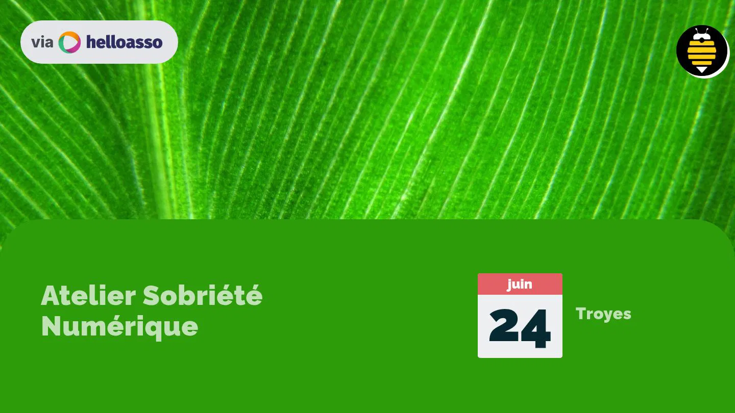 Atelier Sobriété Numérique