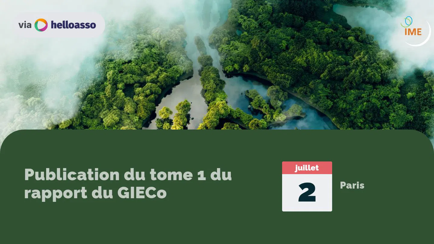 Publication du tome 1 du rapport du GIECo