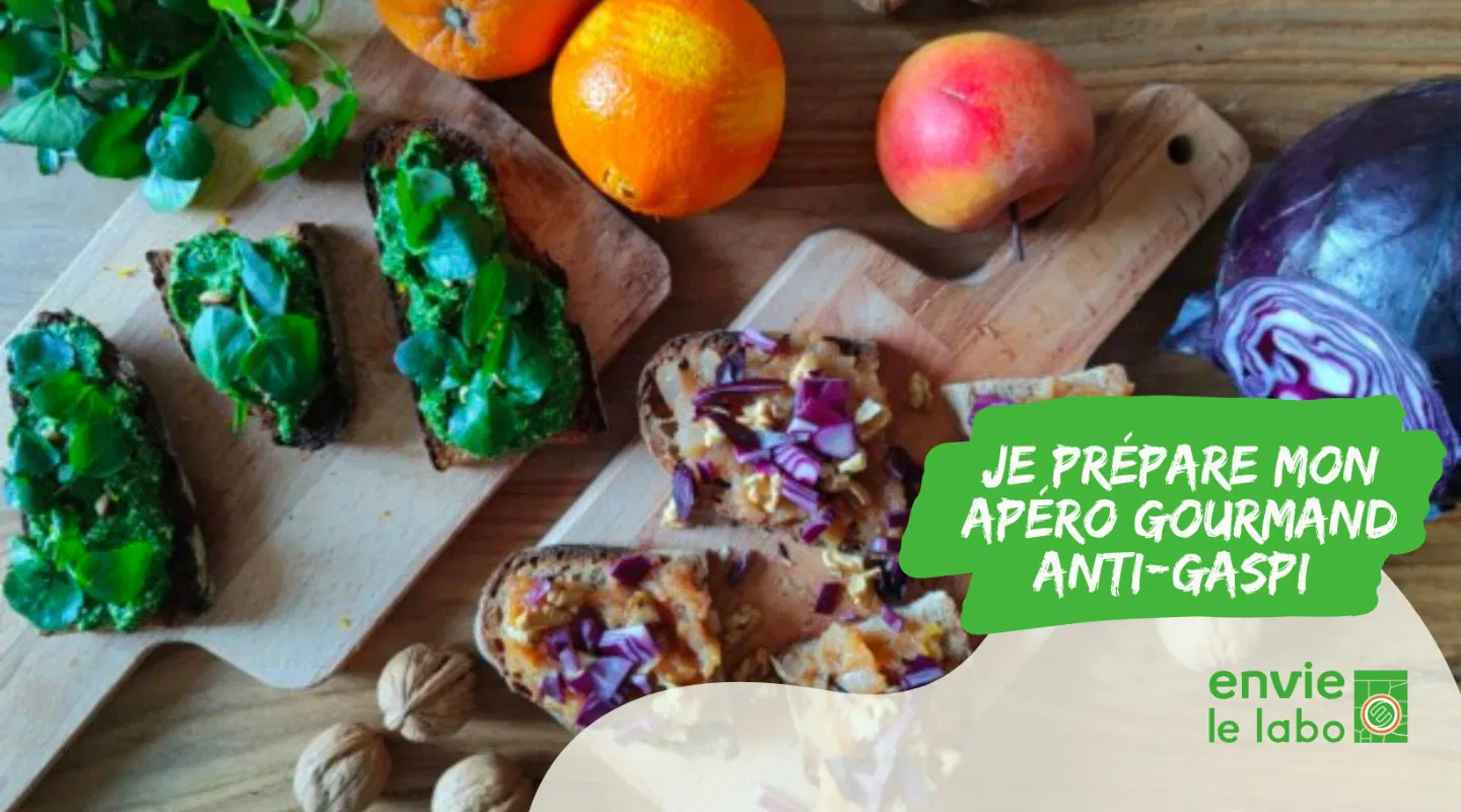 Je prépare mon apéro gourmand anti-gaspi  