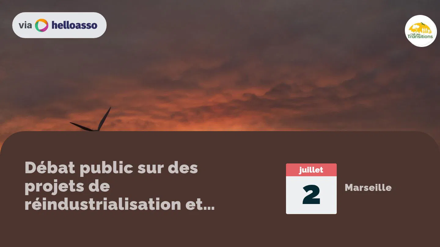 Débat public sur des projets de réindustrialisation et décarbonation de Fos