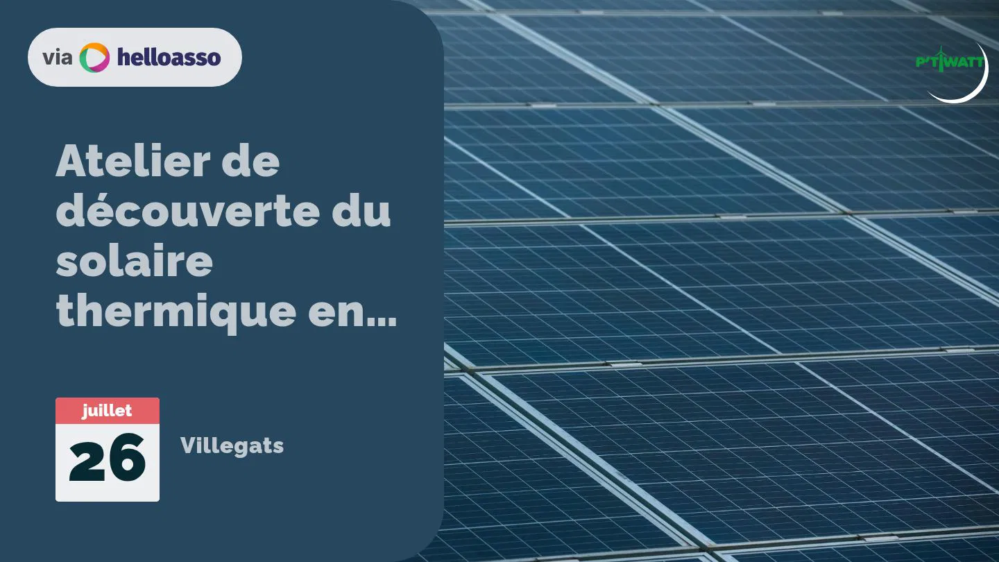 Atelier de découverte du solaire thermique en thermosiphon