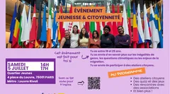 EVENEMENT JEUNESSE ET CITOYENNETE. QJ. 4 Pl. du Louvre. 75001 Paris. Métro : Louvre Rivoli. De 14h à 17h.