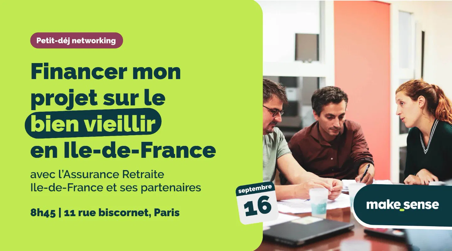 Petit-déjeuner : Financer mon projet Bien-Vieillir en Ile-de-France