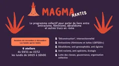 Programme Magma à Nantes les mardis de 18h45 à 20h30, du 30 septembre au 18 novembre 2025