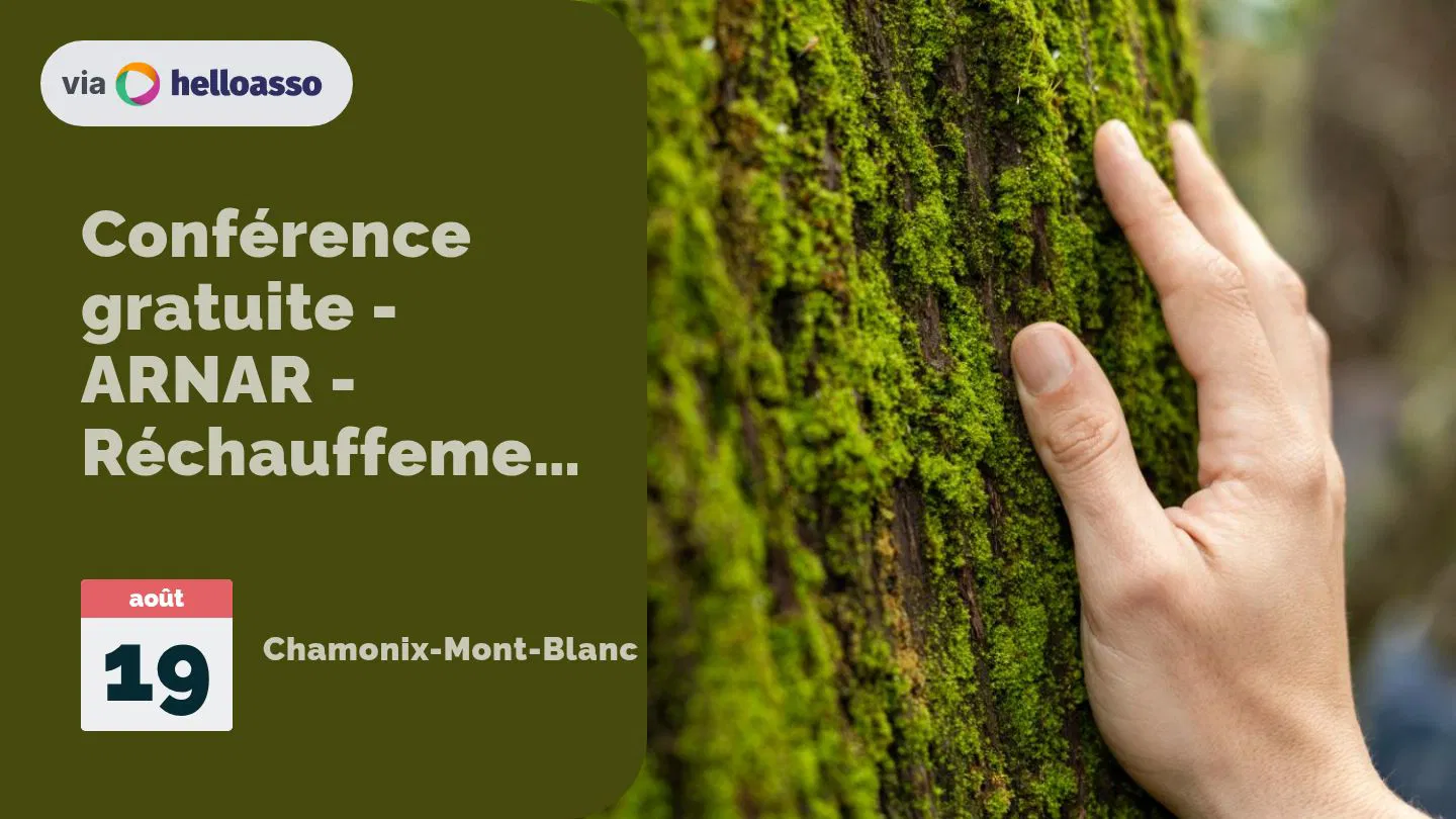 Conférence gratuite - ARNAR - Réchauffement climatique et fonte des glaciers 