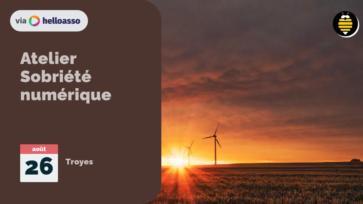 Atelier Sobriété numérique