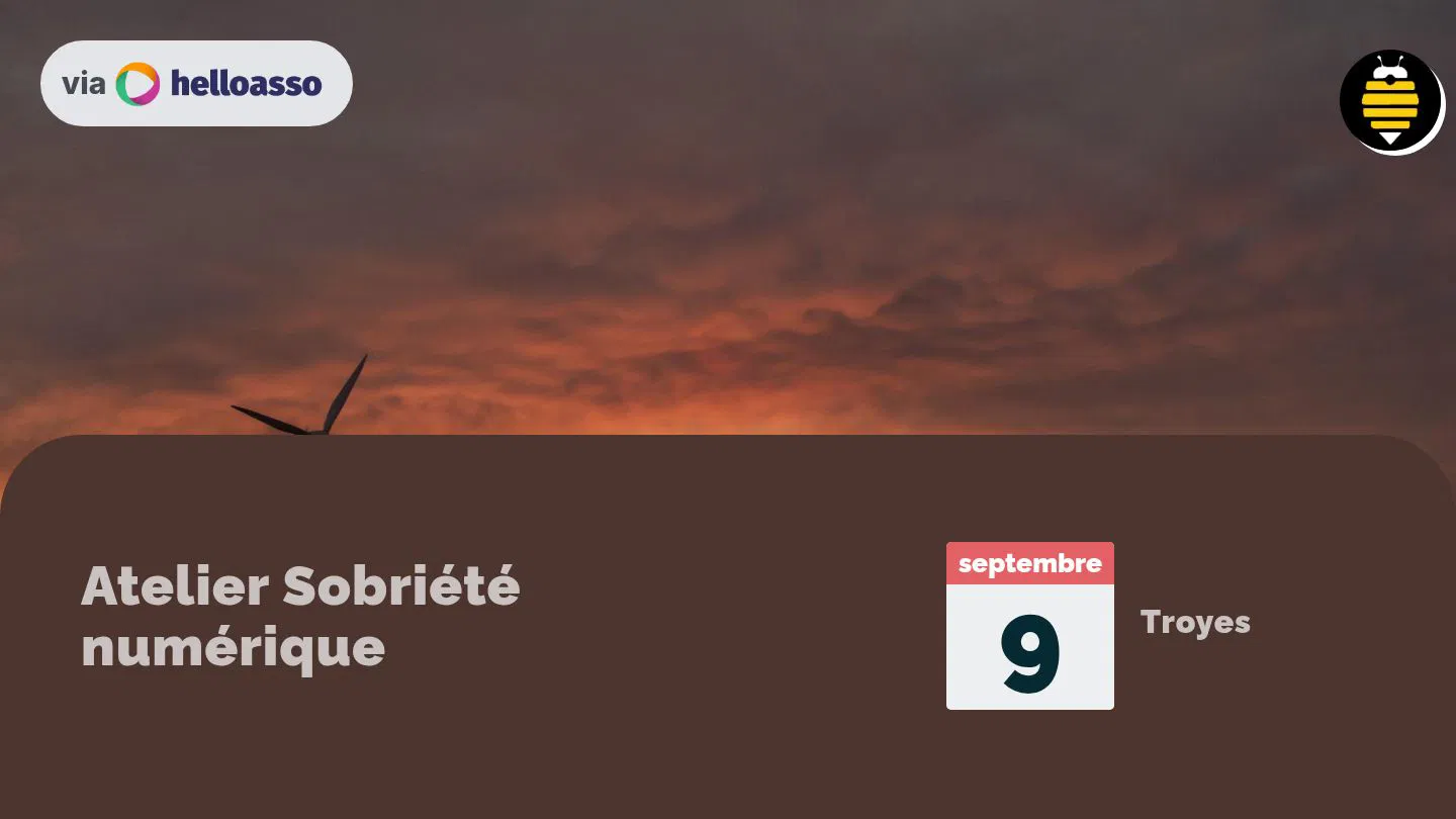  Atelier Sobriété numérique