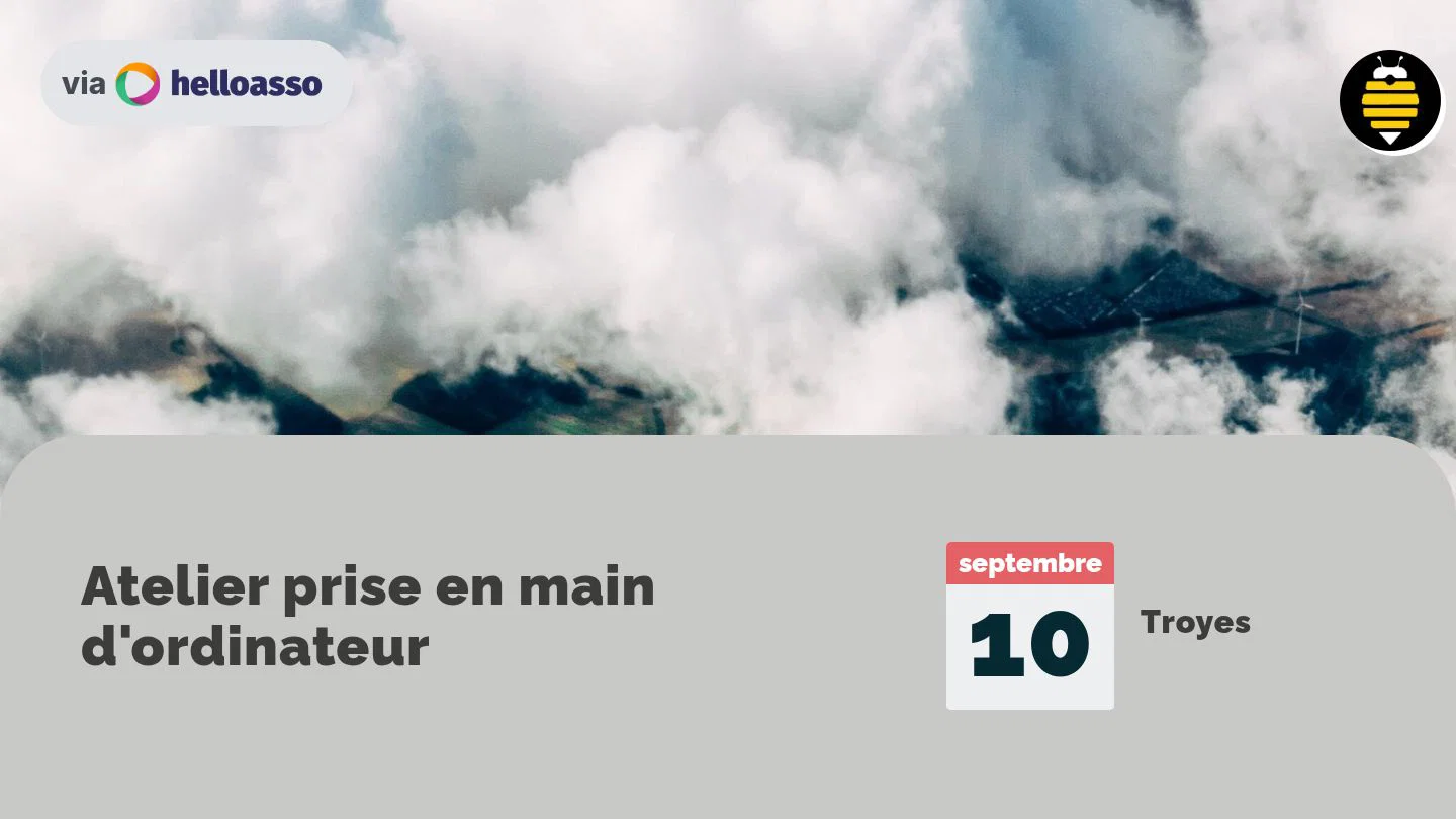 Atelier prise en main d'ordinateur