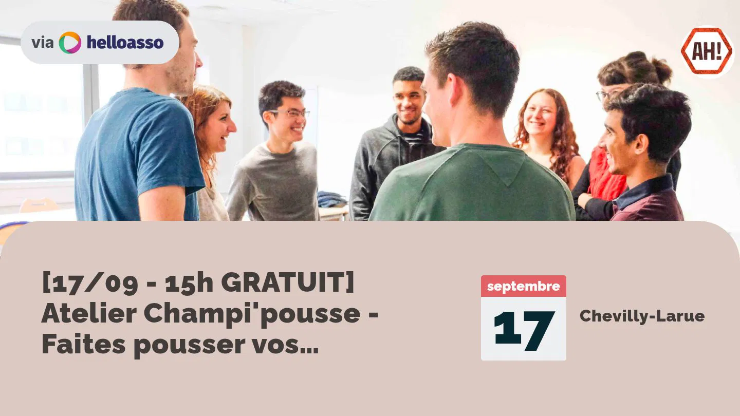 [17/09 - 15h GRATUIT] Atelier Champi'pousse - Faites pousser vos pleurotes