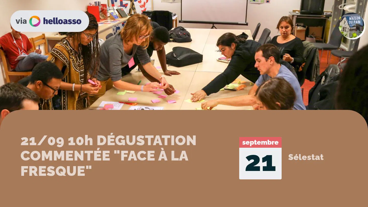 21/09 10h DÉGUSTATION COMMENTÉE "FACE À LA FRESQUE"