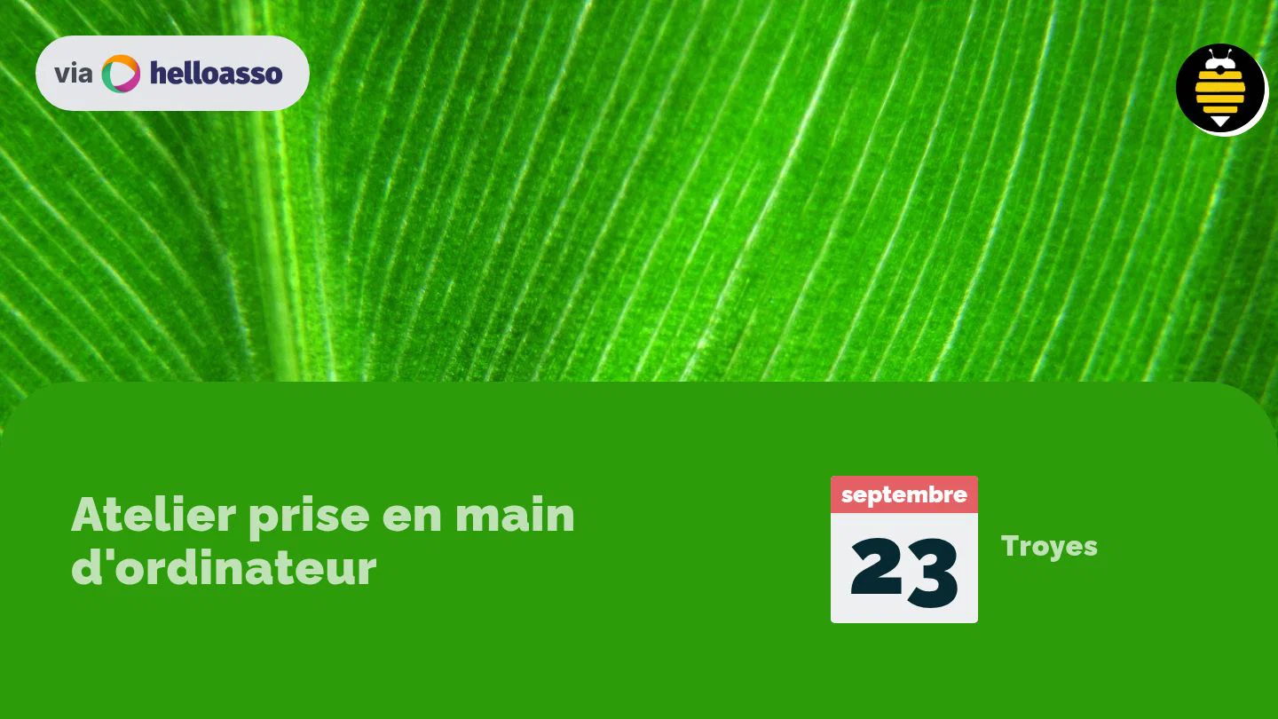 Atelier prise en main d'ordinateur