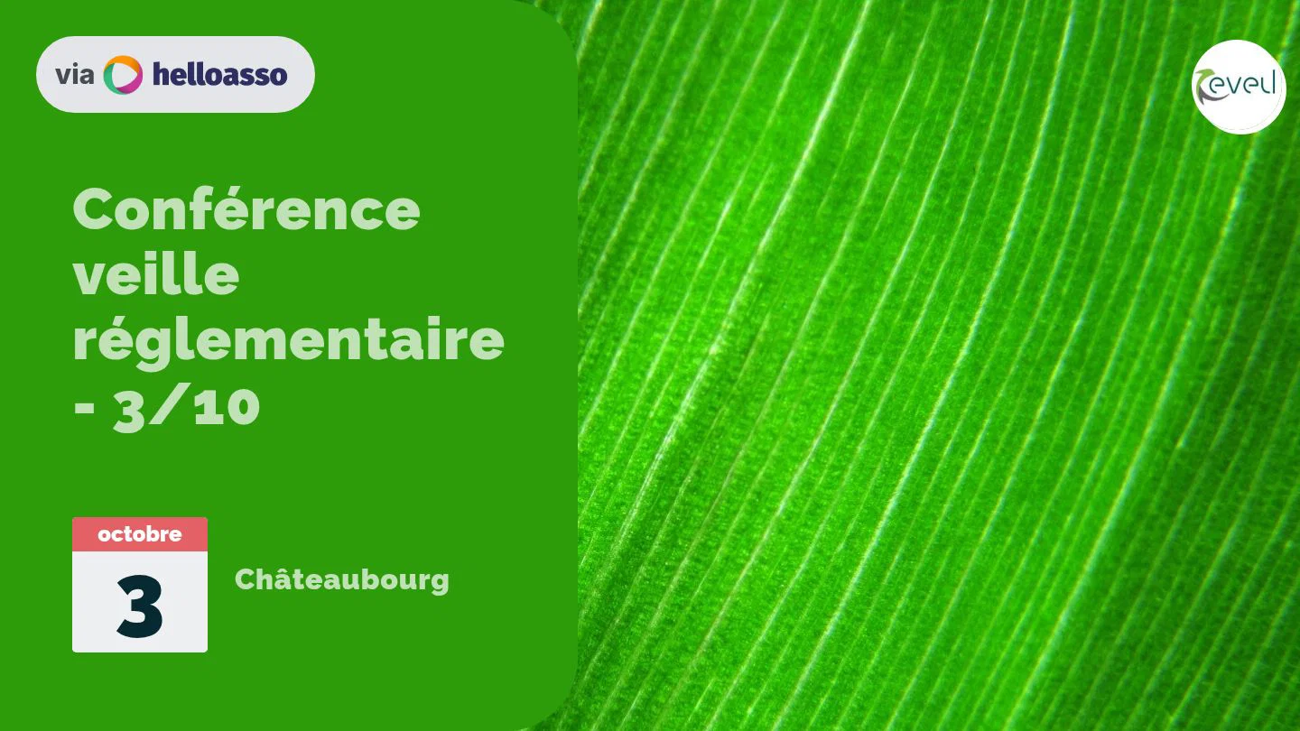 Conférence veille réglementaire - 3/10