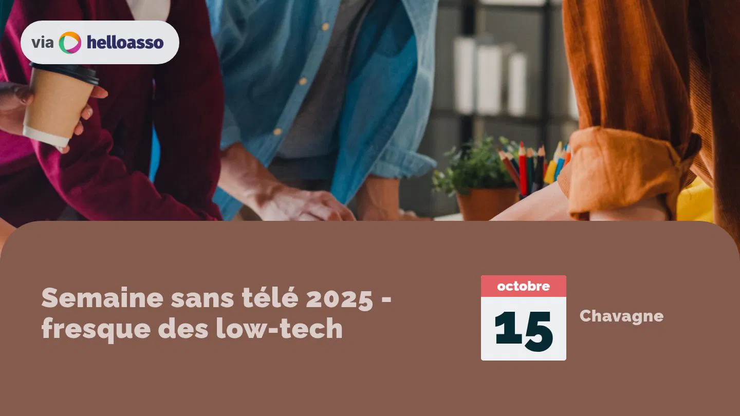 Semaine sans télé 2025 - fresque des low-tech