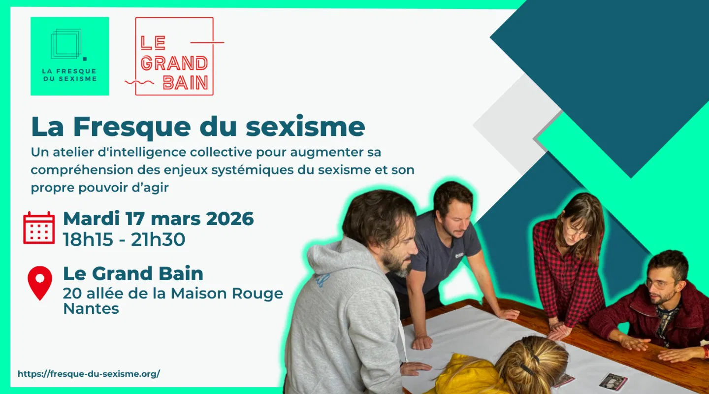 Fresque du sexisme mardi 17 mars de 18h15 à 21h30 au Grand Bain à Nantes