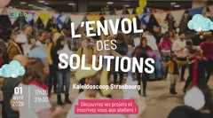 Labo des Partenariats t'invite à l'Envol des Solutions : une soirée conviviale pour découvrir des initiatives locales enaggées, se rencontrer et participer à des ateliers ensemble !