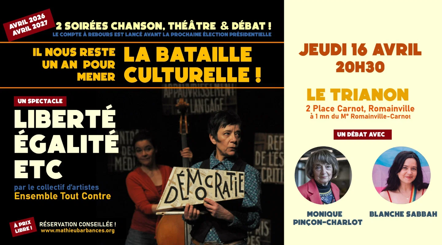 "Liberté égalité etc" - ou pourquoi la démocratie est en danger et qu'est-ce qu'on fait face à ça !