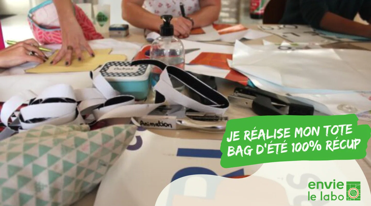 Je réalise mon tote bag d'été 100% récup