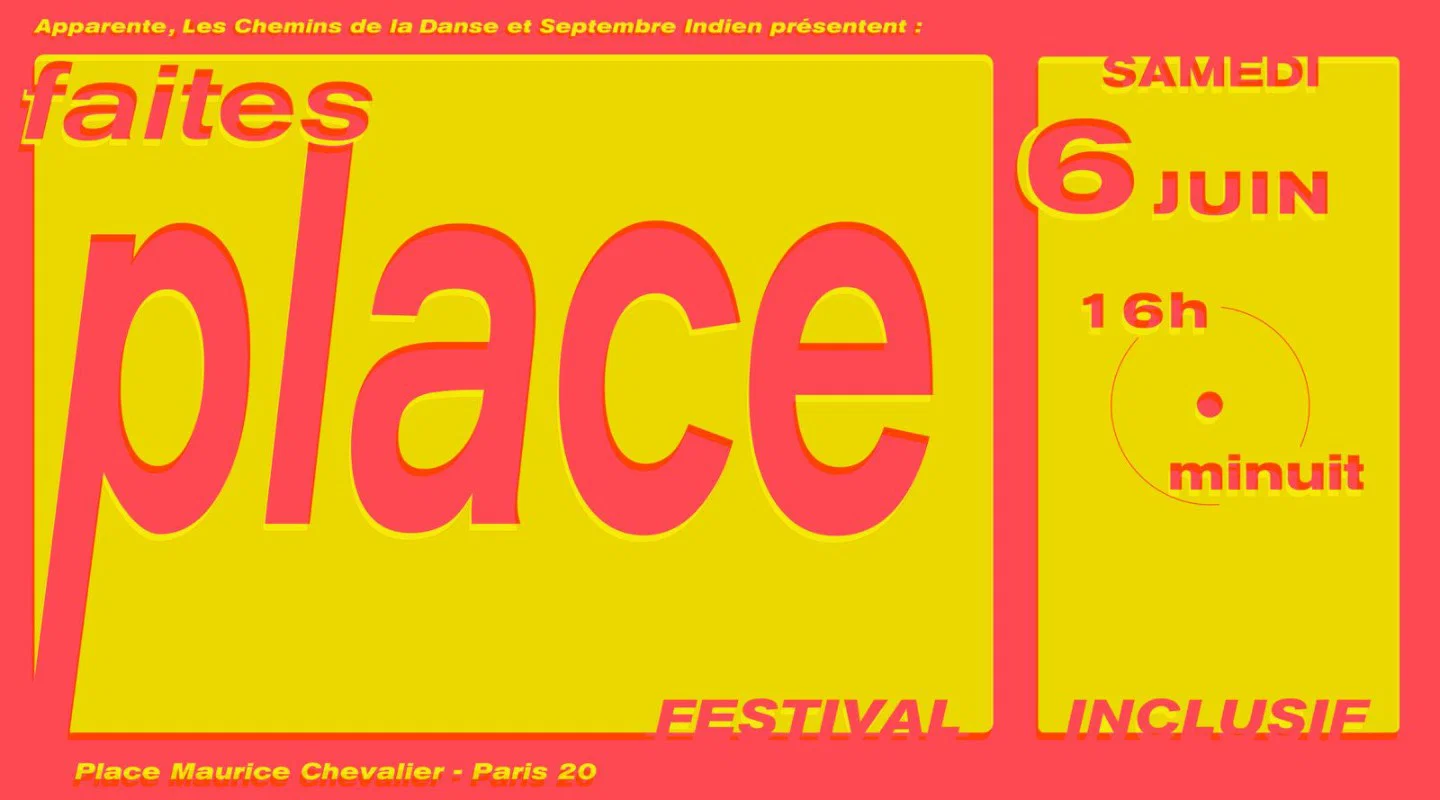 Festival faites place, festival inclusif, 2ème édition, samedi 6 juin