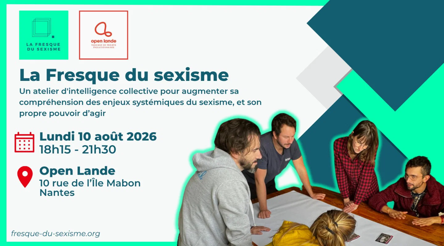 Fresque du sexisme lundi 10 août de 18h15 à 21h30 à Open Lande